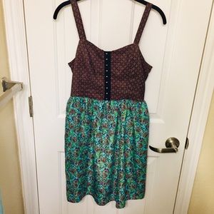 Paisley Fit and Flare Boho Sundress